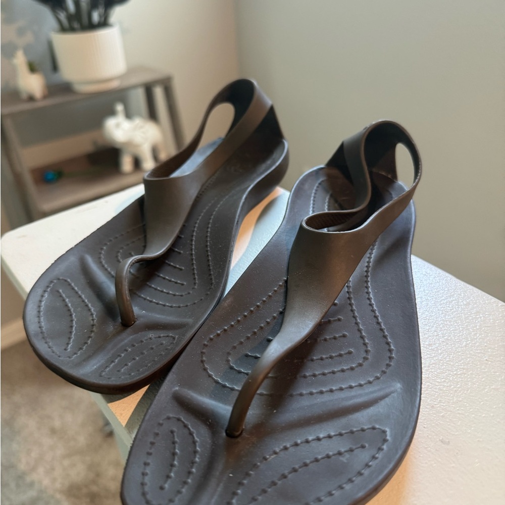 Crocs sexi thong Women's Black Sandals